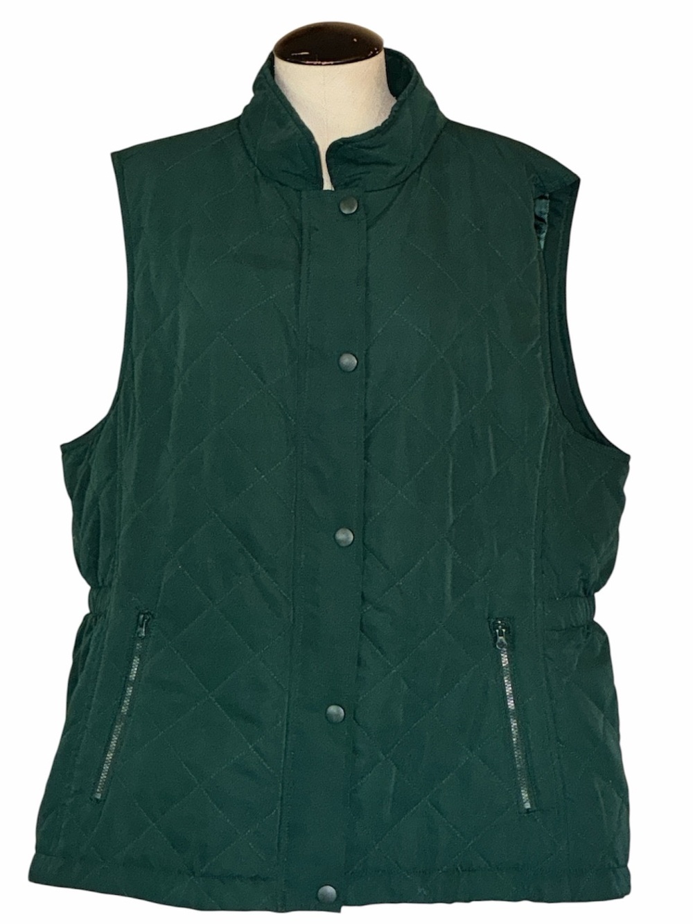 Quilted green vest XL the Vermont country store outdoors hiking fall layering